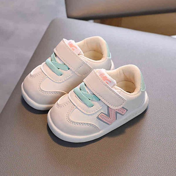 NE W Brand Designer Boys Girls First Walkers Baby Sapatos infantis da criança Primavera e outono Bottom Bottom Sports Sports Baby Sapatos