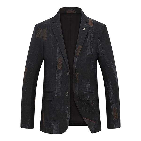 

new brand men's slim fit business suit blazer jacket male good groom dress blazers male in men's suit jackets m-3xl, White;black