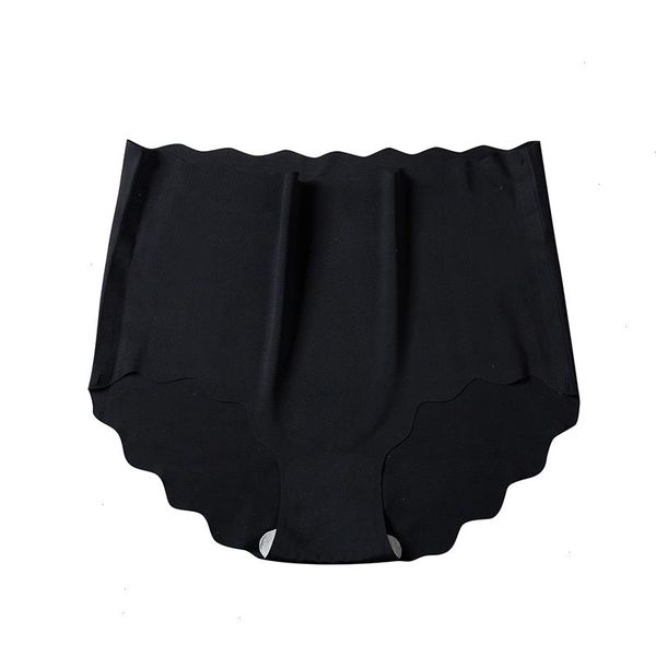 

1pcs high rise seamless panties for woman underwear briefs wave solid female ladies, Black;pink