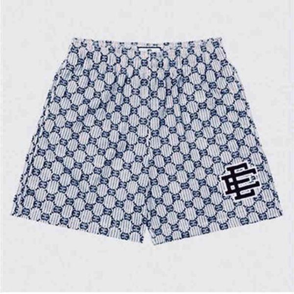 

summer mens fashion eric emanuel shorts luxury ee short newyork city skyline designer running jogging fitness quick dry loose women gym mesh, White;black