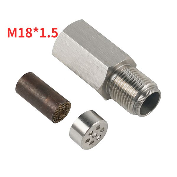 Sensor de oxigênio M18X1.5 Aço inoxidável SS304 Remova Verificação do motor CEL MINI DELETE CATALISTO UNIVERSAL O2 Spacer M18 X 1.5 Adaptador