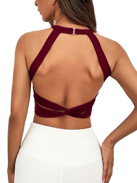 

light support cut out mesh insert crop sports bra z8uz#, Gray