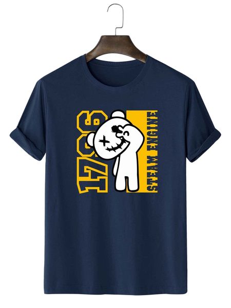 

romwe guys bear letter graphic tee k9iz#, White;black