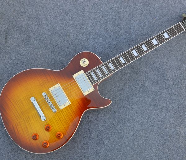 

new electric guitar body mahogany fingerboard rosewood flame maple can customize