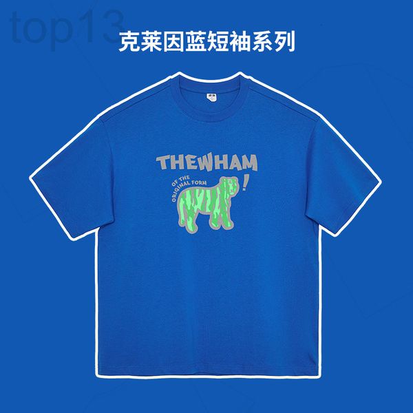 

men's t-shirts designer pinli men's wear klein blue short sleeved t-shirt tiktok live oversize h8sd, White;black