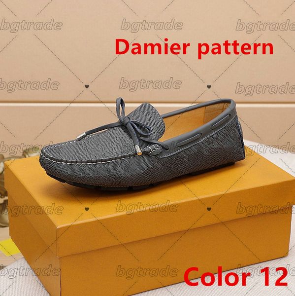 

luxruy designer leather peas men's casual driving shoes soft sole fashion black white orange yellow grey footwear all-match lazy cross-
