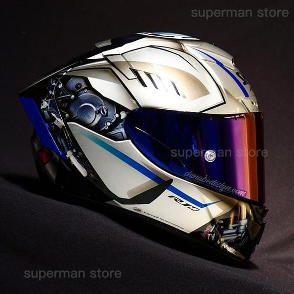 

full face x14 rim1 yamaa haa motorcycle helmet anti-fog visor man riding car motocross racing motorbike helmet-not-original-helmet312p