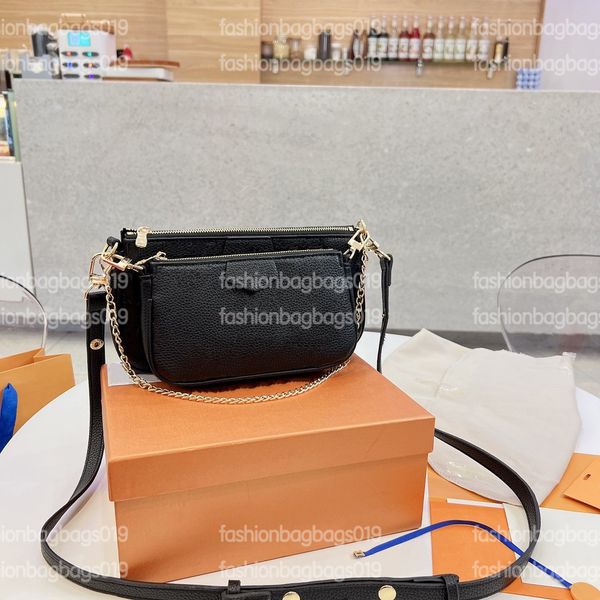 

new mini pochette bags soft monograms empreinte embossed leather designers shoulder bag 2 sets luxury gold-color chain for hand purse bag