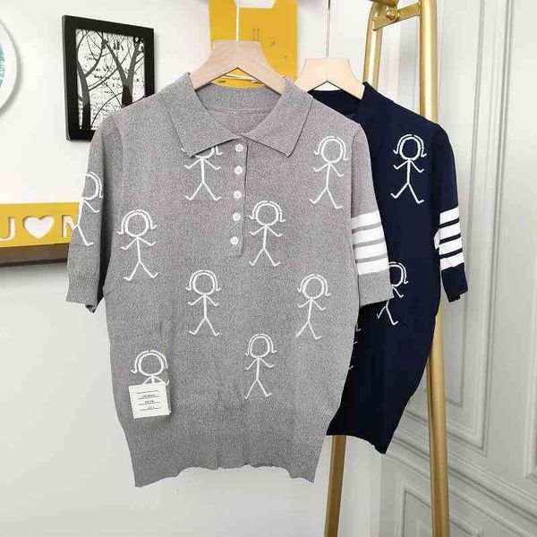 

four bar 2022 summer new lapel short sleeve polo shirt body t-shirt, White