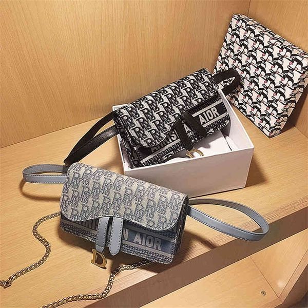 

mini women's fashion net red chest versatile ins waist chain messenger mobile phone small square bag purses outlet online