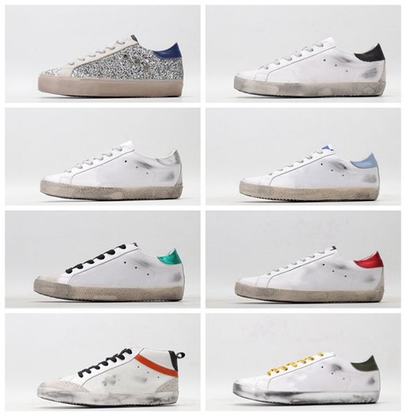 

2022 sale quality dirty leather fashion women man lover casual shoes sneakers designer classic do-old dirtys shoes double height bottom skat, Black