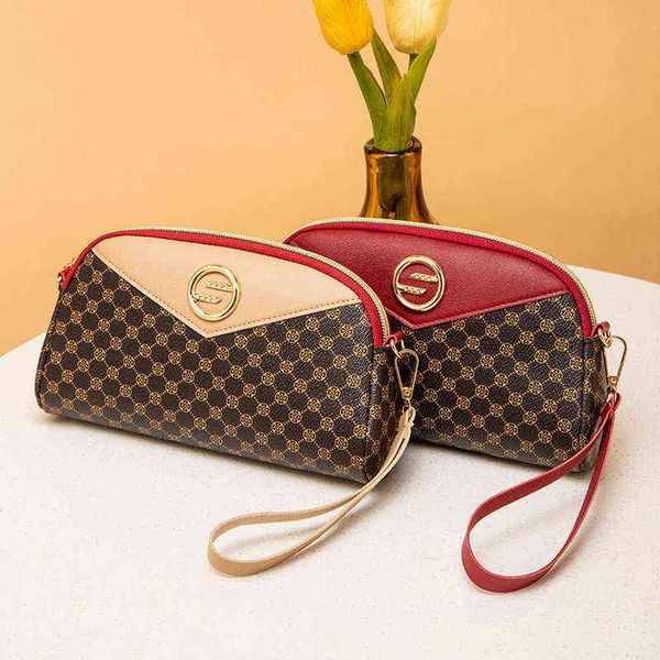 

clutch women's shoulder bag handbag women's bag fashion simple shell handbag 220712, Red;black
