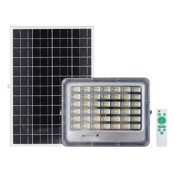 Proiettore a LED ad energia solare da 50W 100W in alluminio pressofuso Lampioni solari impermeabili per esterni con telecomando