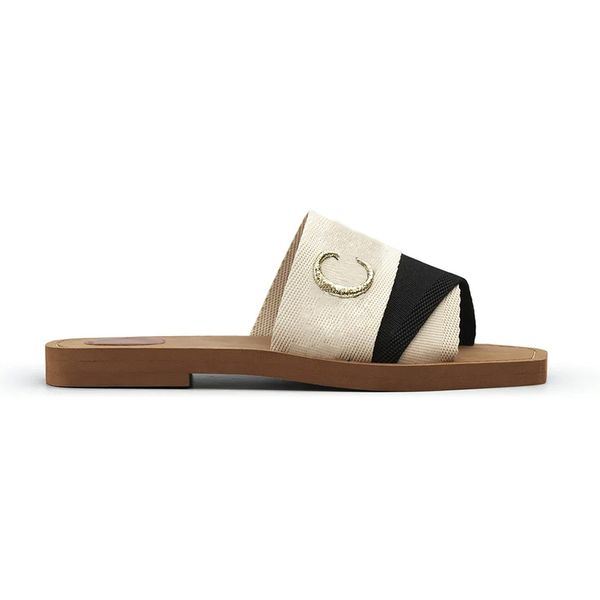 

2023 women woody mules slides designer canvas slippers new 23 white black sail womens fashion outdoor beach slipper shoes