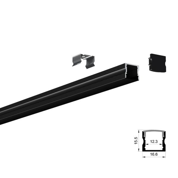 Alloggiamento per barre LED Serie 6000 Profilo in alluminio di grado per strisce LED e rigido