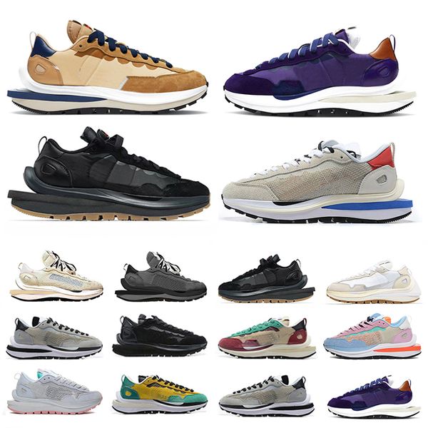 

sacai x vaporwaffle mens running shoes black white nylon dark iris royal fuchsia ldv waffle tour yellow villain red women men sports trainer