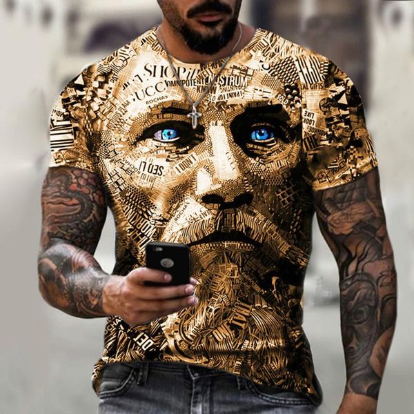 T-shirt da uomo Summer Style Mans Shirt manica corta T per ragazzo 2022 Moda europea e americana Street Man Top Tees Abbigliamento hip hopMen's Me