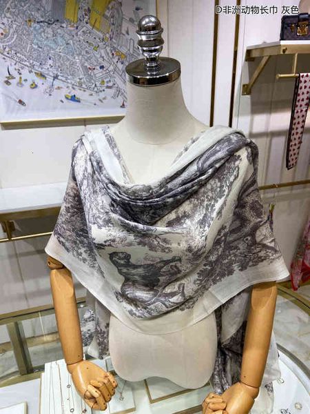 

scarves [animal]d family cashmere scarf autumn and winter warm bib net red same ins, Blue;gray