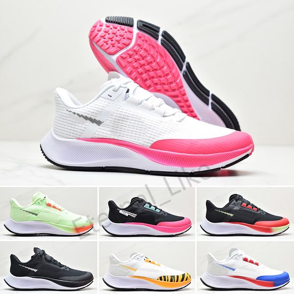 

pegasu 38 marathon shoes white multi-color black volt smoke grey rainbow mens womens outdoor tennis sneakers 36-45