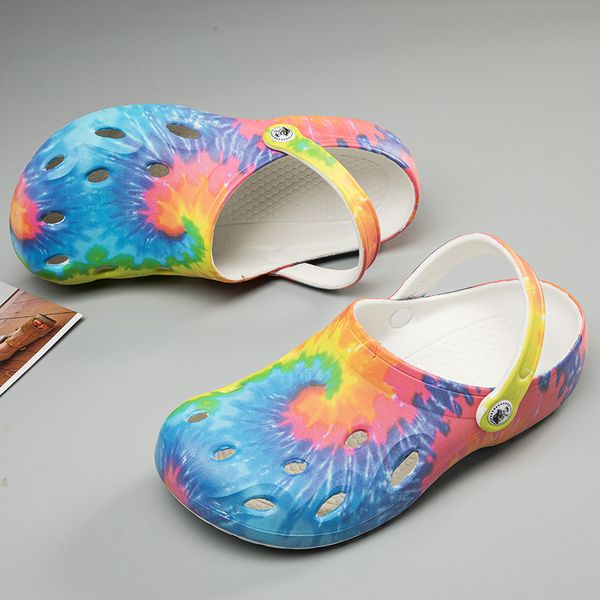 

fixsys summer couple sandals lightweight beach shoes outdoor man woman water slippers hollow breathable clogs mens garden shoes, Black