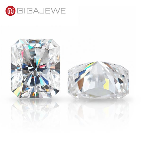 

gigajewe white d color radiant cut vvs1 moissanite diamond 0.5-10ct for jewelry making machine cut, Black