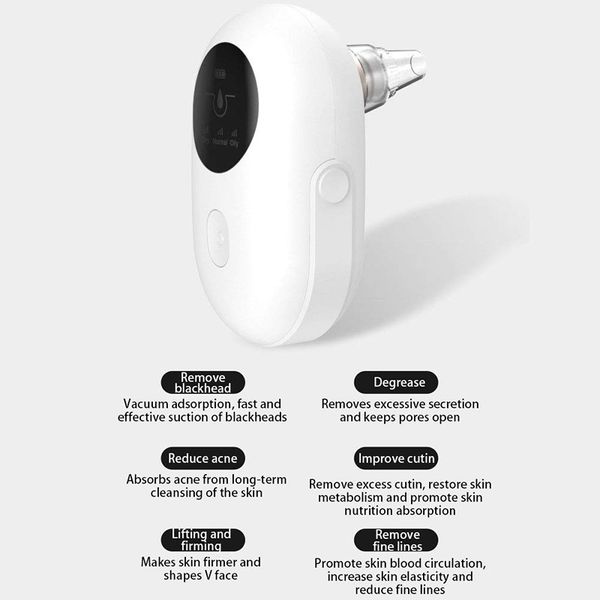 

professional blackhead vacuum cleaner pore vacuum suction cleanser blackhead removal machine for acne removal usb rechargeable perfections