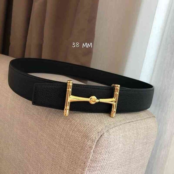 

men's belt classic h letter lychee pattern i-shaped h buckle double-sided men's leather love horse 38mm, Black;brown