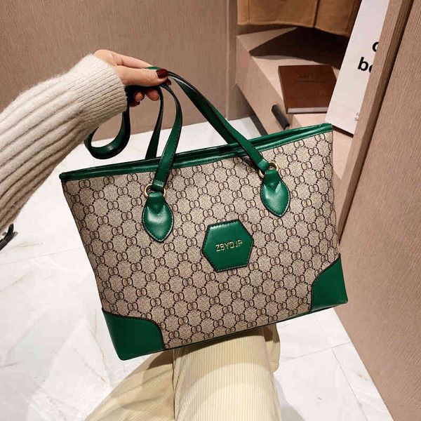 

2022 factory wholesale new women's autumn and winter printed tote bag large capacity shoulder bags fashion