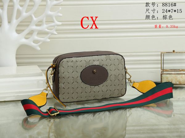 

women's designers luxury famous shoulder bag totes purse handbag message bags cluth brand classic crossbody flap pu leather #8816 24cm