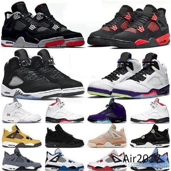 

2022 2022 white jumpman 4 4s cactus jack men basketball shoes neon court purple mens trainers sports sneakers 36-46, Black