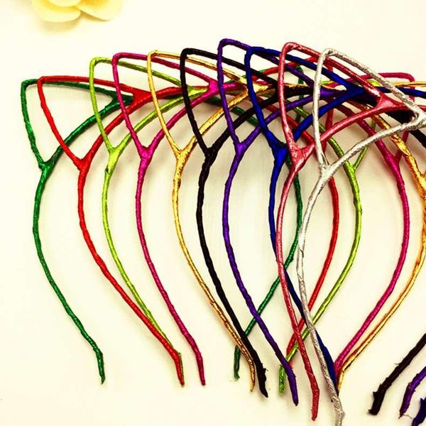 

fashion cat ears head bands for girls hairbands wraped with various fabric headbands party p prop animal accessories, Silver