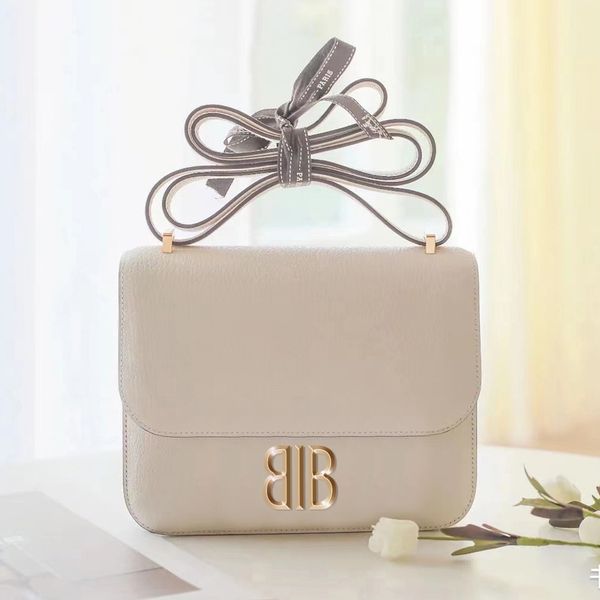 

cream white bag 19cm designer classic h brand luxury bag genuine leather fashion