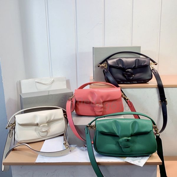 

women soft pillow tabby bag fashion shoulder bags leather detachable double strap handbag purse high quality
