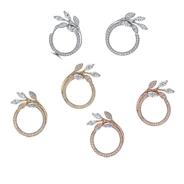 

s925 sterling silver earrings stud women's charm jewelry design fashion wedding accessories for girlfriend holiday gifts, Golden;silver