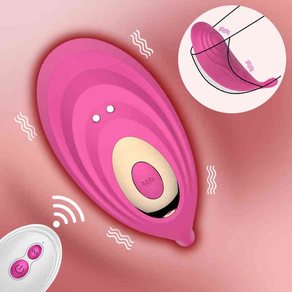 Nxy Eggs Bullets Lnvisible Wearable Clit Stimulator Wireless Remote Control Mutandine Vibratore Wear Sex Play 10 Frequency Vibration 220509