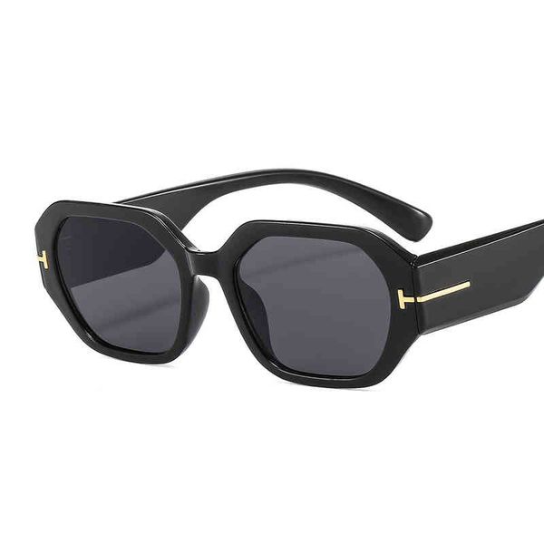 

2022 latest t glasses factory direct sales simple women sunglasses rectangle sun small t-shaped decorative uv400, White;black
