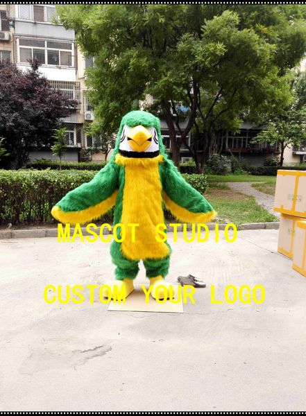 

mascot doll costumegreen plush parrot mascot costume bird custom fancy costume anime kit mascotte theme fancy dress carnival costume41838, Red;yellow