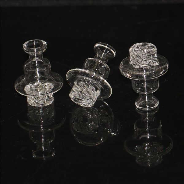 Rauchende UFO-Glasblasen-Spinning-Carb-Kappen für Flat-Top-Quarz-Banger-Nägel, Silikon-Nektar-Glas-Dab-Rigs