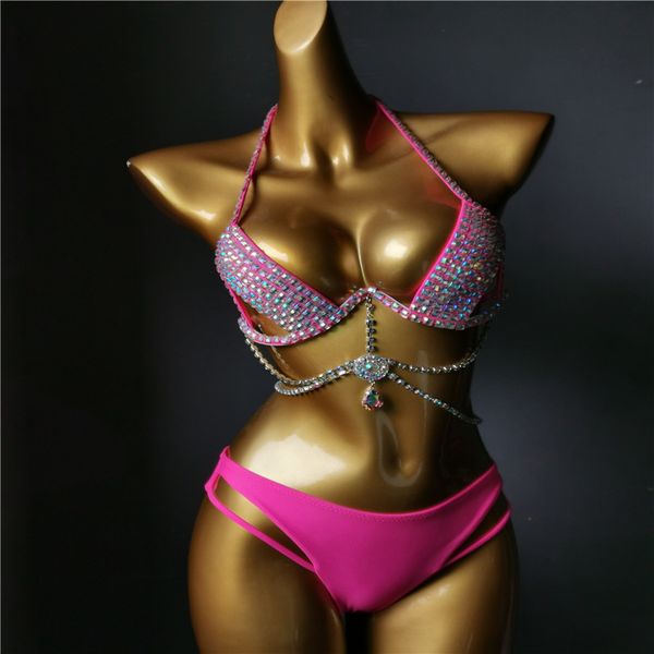

VENUS VACATION rhinestone beachwear brand swimsuit diamond bandeau swimwear