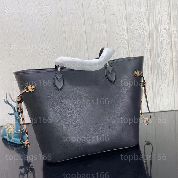 2022 New Black Leopard Print Borse Wild at Heart borsa firmata Borse in pelle tote bag Donna Shopping Package Borse da sera M58525