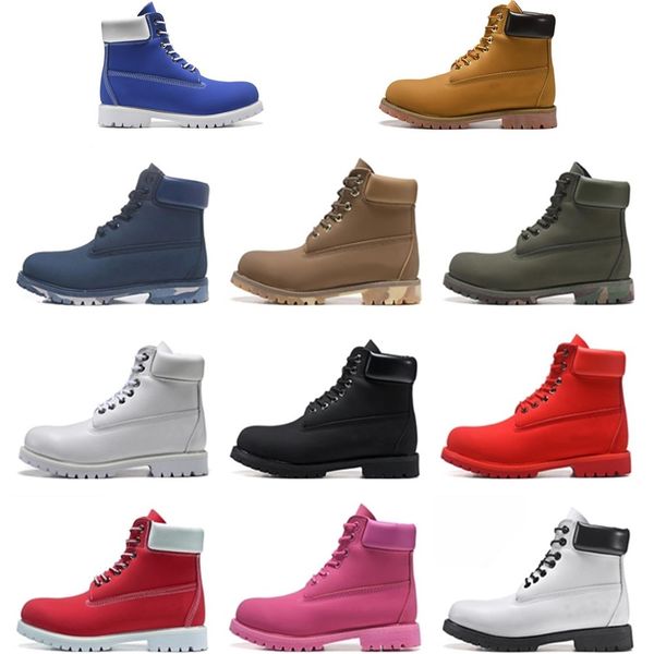 

yellow climbing boot mens womens timber boots land hiking work footware classic outdoors designer shoes buskin ankle winter red blue black c