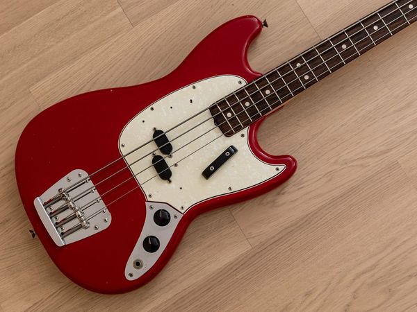 

mustang bass vintage short scale bass guitar dakota red