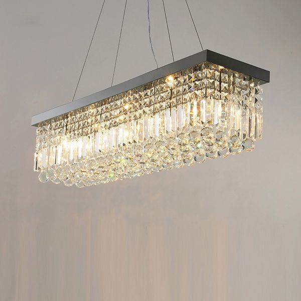 

modern pendant lamps chandelier hanging lighting rectangular pendant lights kitchen dining room restaurant lamp rectangle bedroom crystal ch