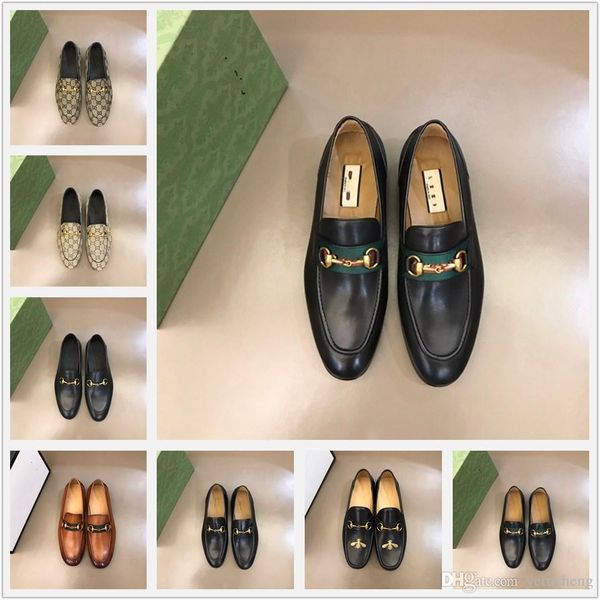 

g1 2022 luxury brand men's shoe handmade loafers summer designer dress shoe men casual shoes wedding banquet office genuine leather sho, Black