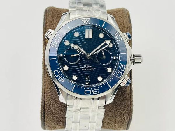 

tw chronos men s watch diameter 44mm with 9900 automatic chain movement swing frequency 28800vph 904 fine steel case, Slivery;golden