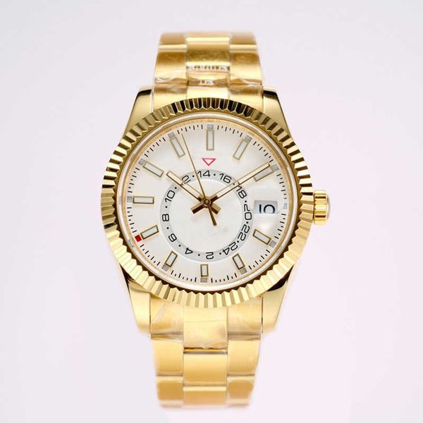 

2022men mens 18k white gold 904l 2 watches automatic mechanical movement icedout watch sapphire stainless master montre de luxe, Slivery;brown