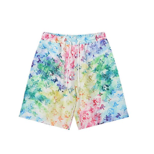 

2022 ss summer men board shorts contrast color letter pattern fashion ins men swimwear trendy breathable beach swim shorts, White;black