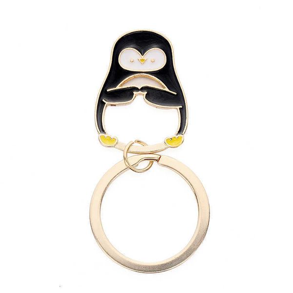 

accories fashion fashion cute penguin key chain, Slivery;golden