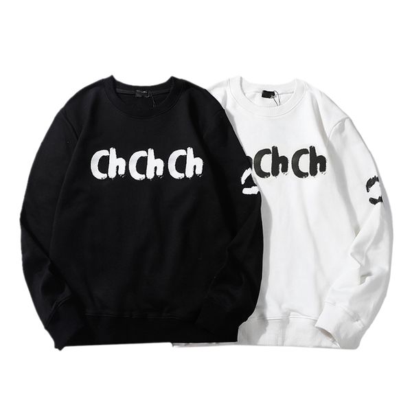 

ss sweatshirts jumper konng gonng spring autumn mens fashion brand crew neck sweater pure cotton wool loop the terry material is ground thic, Black