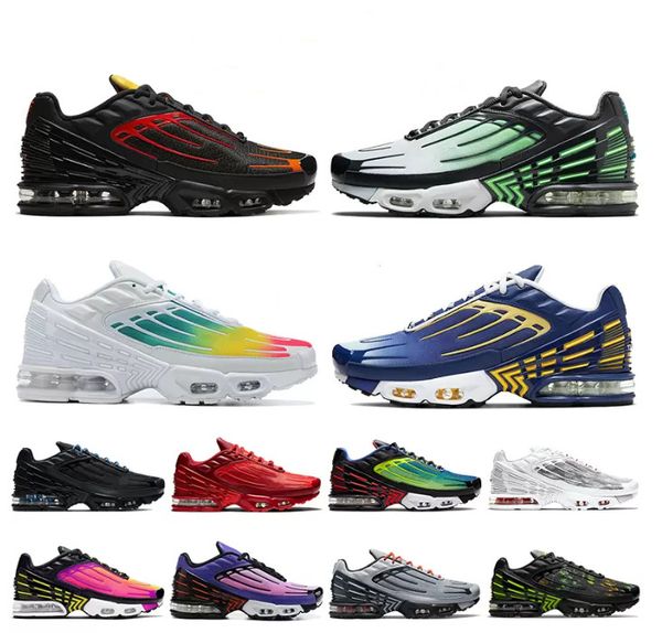 

2022 new tn plus 3 womens mens running shoes tuned tn 3 deep royal red laser blue trainers outdoor sneakers designer, Black